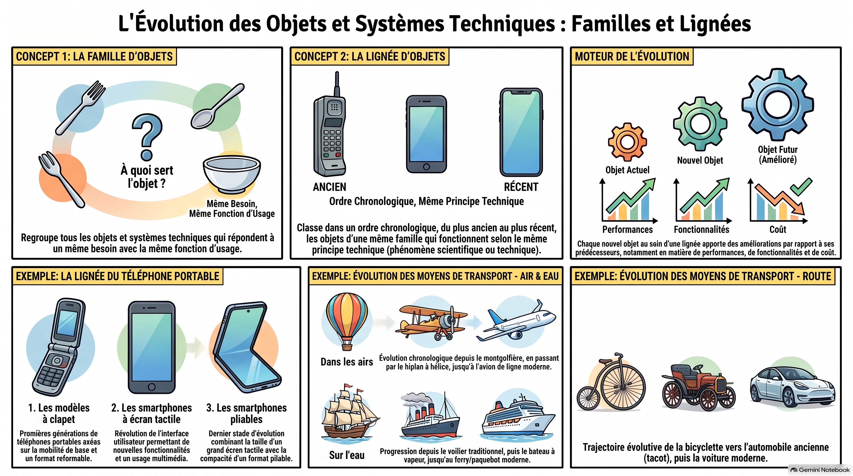 Evolution des objets et lignées